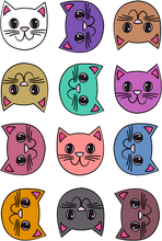 Load image into Gallery viewer, Tigger&#39;s Ark Happy Cat Pattern T-Shirtcat, cat mom, cat nip, Ladies, Mens, Michelle West, pets, Tigger&#39;s Ark, Unisex
