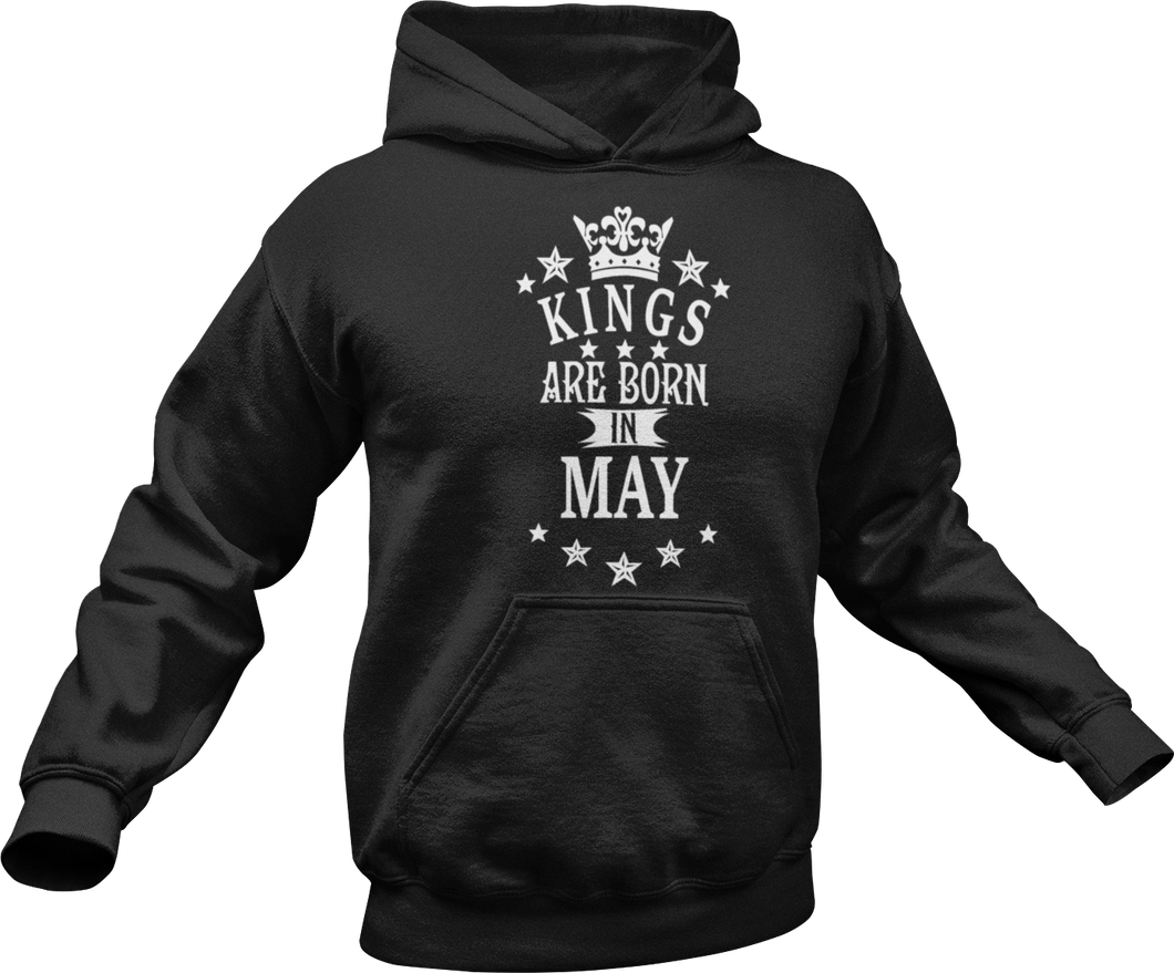 Kings are born in May Hoodie