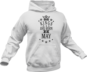 Kings are born in May Hoodie