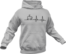Load image into Gallery viewer, Coffee Heartbeat Hoodie
