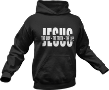 Load image into Gallery viewer, Jesus the way the truth the life Hoodie
