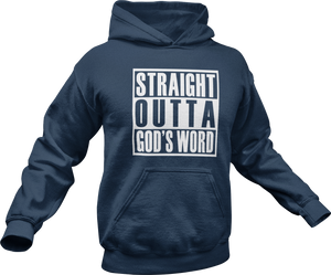 Straight Outta God's Word Hoodie in Navy