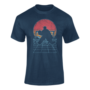 Vintage Goalie T-ShirtLadies, Mens, Unisex, Wolves Ice Hockey