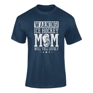 Warning! Ice Hockey Mom T-ShirtLadies, Mens, Unisex, Wolves Ice Hockey