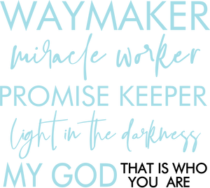 Way Maker Miracle Worker Ladies T-Shirtdog, Ladies