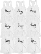 Load image into Gallery viewer, White Bachelorette Squad Racerback Vests
