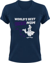 Load image into Gallery viewer, Worlds best chicken mom T-Shirtanimals, chickens, farm, farmer, farming, Ladies, Mens, mom, Unisex
