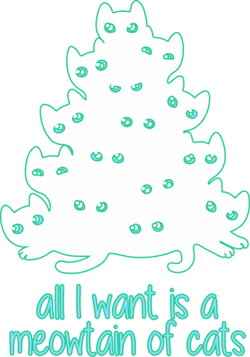 All I want is a mountain of cats T-Shirtanimals, cat, Ladies, Mens, pets, Unisex