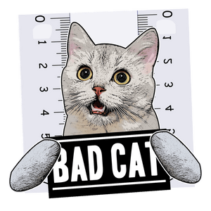 Bad Cat T-Shirtanimals, cat, Ladies, Mens, pets, Unisex