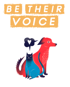 Be their voice with a cat and dog design