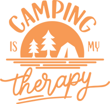 Load image into Gallery viewer, camping is my therapy Tshirt
