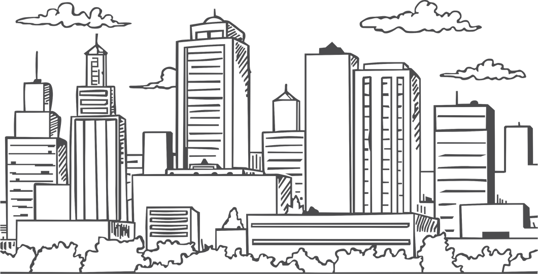 city skyline Tshirt