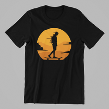 Load image into Gallery viewer, Skateboarder Against Sunset Tshirt
