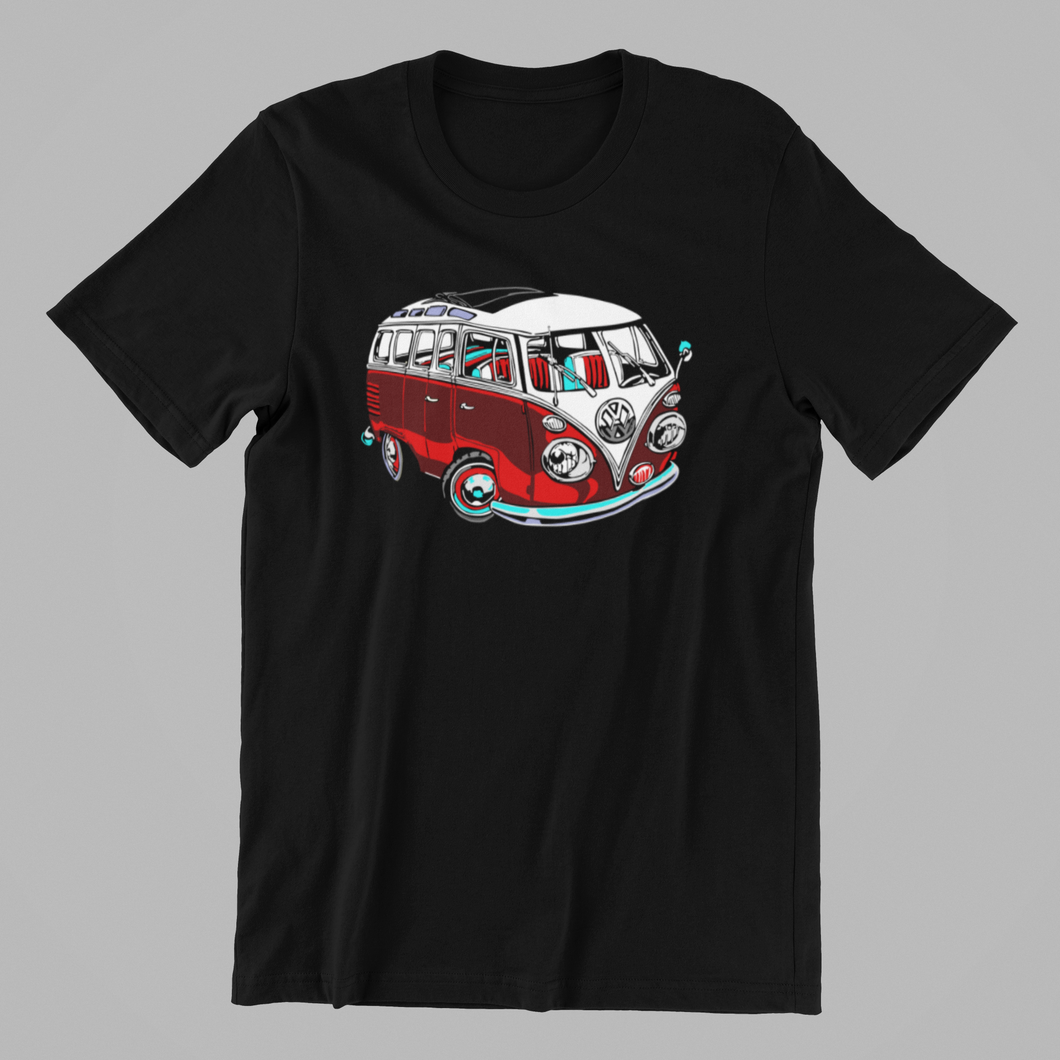 Red VW Bus Tshirt