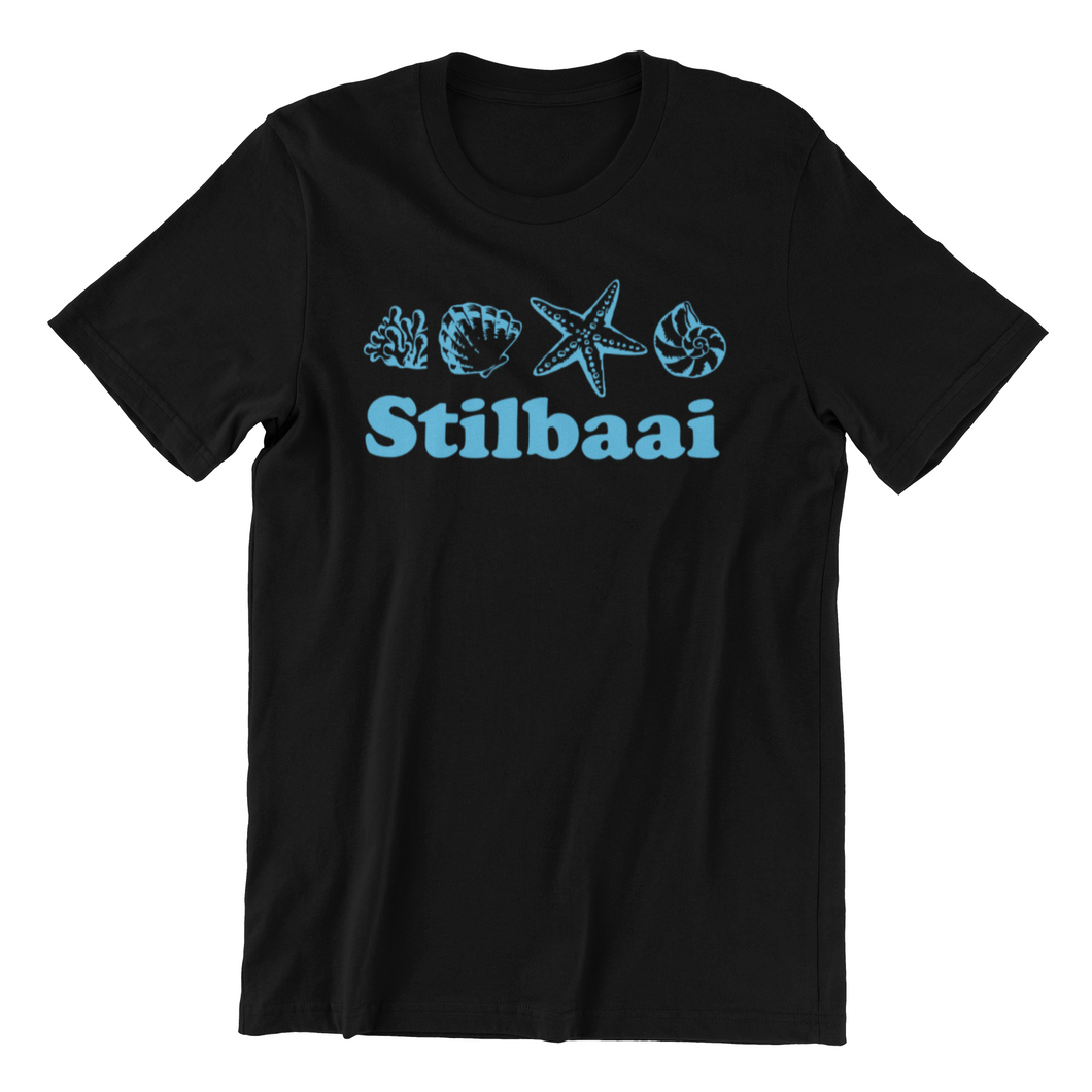 Stilbaai T-shirtbeach, family, funny, Ladies, Mens, shells, tree, Unisex