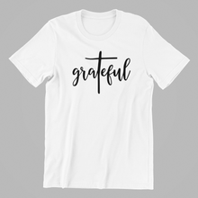 Load image into Gallery viewer, Grateful T-shirtchristian, family, Ladies, Mens, motivation, Unisex

