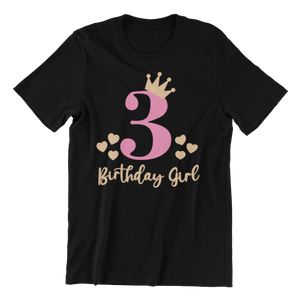 Birthday Girl Tshirt in Black