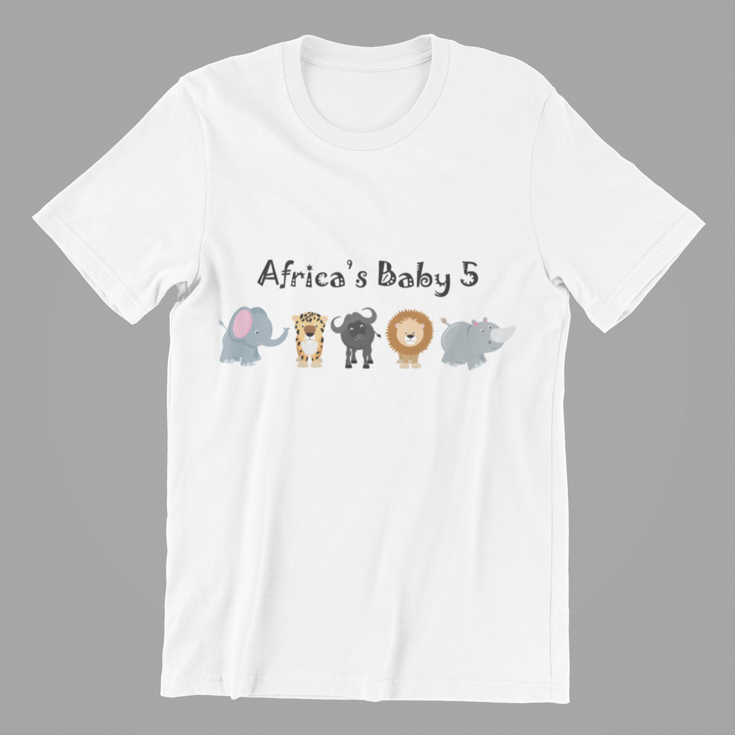 Kids Big 5 T-shirtafrica, animals, boy, brother, elephants, family, girl, kids, neice, south africa
