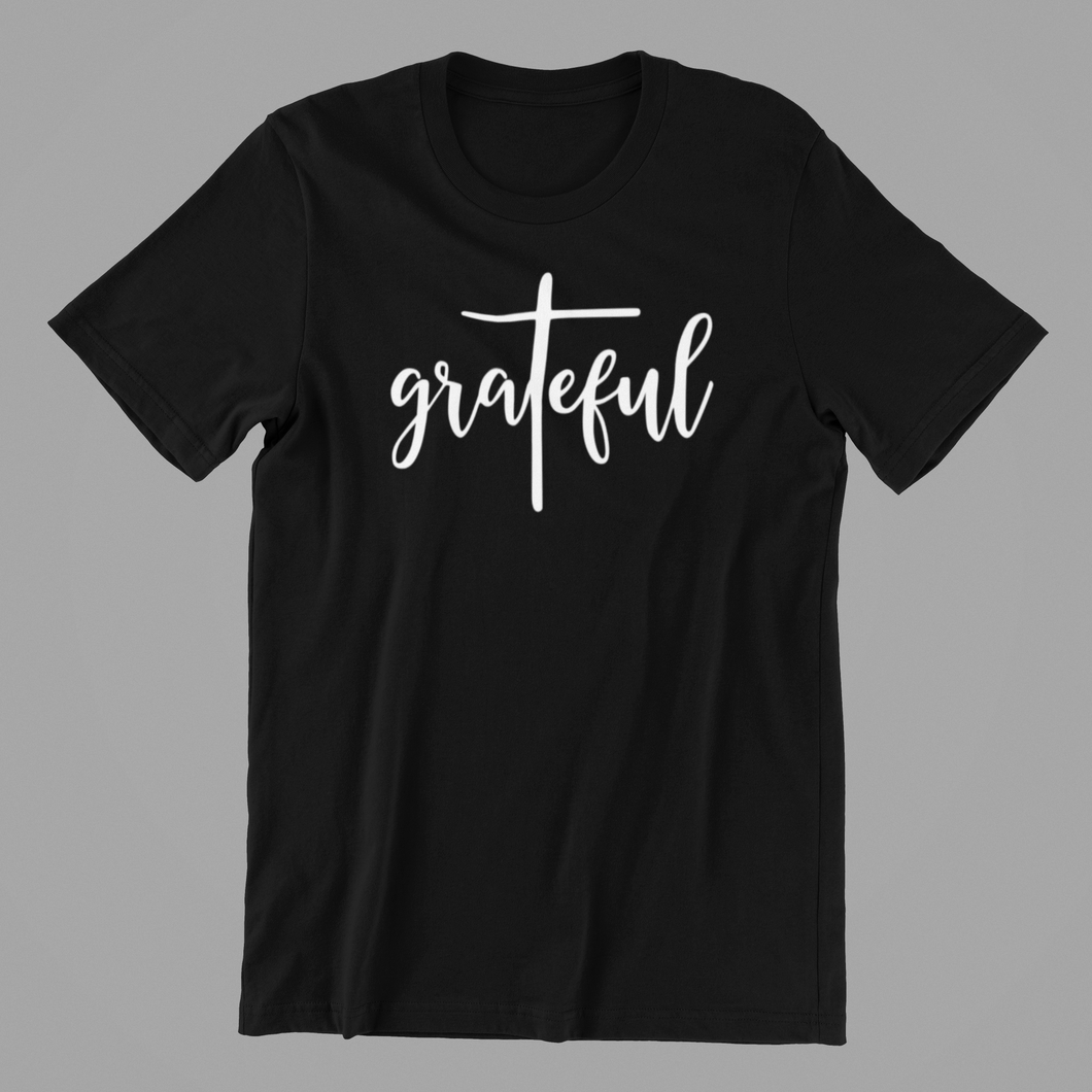 Grateful T-shirtchristian, family, Ladies, Mens, motivation, Unisex
