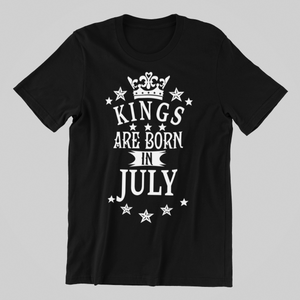 Kings are Born in July Birthday T-shirtbirthday, boy, dad, family, Mens, nephew, uncle, Unisex