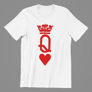 Queen of Hearts T-shirtaunt, birthday, family, funny, girl, hearts, Ladies, mom, neice, queen, sister, Unisex, valentine