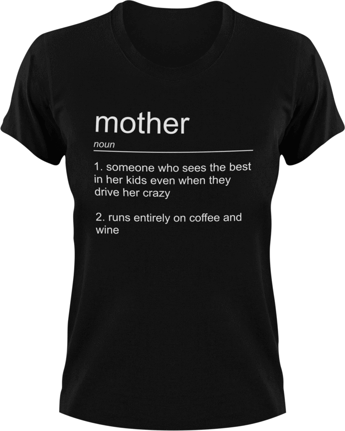 Mother T-Shirtdance mom, family, firefighter mom, Ladies, Mens, mom, mother, noun, police mom, supermom, Unisex