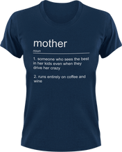 Load image into Gallery viewer, Mother T-Shirtdance mom, family, firefighter mom, Ladies, Mens, mom, mother, noun, police mom, supermom, Unisex
