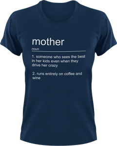 Mother T-Shirtdance mom, family, firefighter mom, Ladies, Mens, mom, mother, noun, police mom, supermom, Unisex
