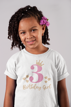 Load image into Gallery viewer, Birthday Girl Tshirt in White
